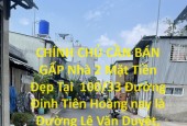 CHÍNH CHỦ CẦN BÁN GẤP Nhà 2 Mặt Tiền Đẹp Tại Đường Lê Văn Duyệt & Diên Hồng Phường 1, Bình Thạnh,HCM